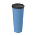 Kaffeebecher ToGo mit Deckel, 500 ml, behagliches blau/schwarz
