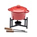 Keramik-Fondue-Set 300 ml BIG KASE, Rot