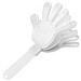 Klapper Hand einfarbig, weiß
