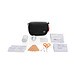 Kleines Erste-Hilfe-Set in RCS recycelter Nubuk-PU Tasche, schwarz