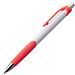 Druckkugelschreiber aus Kunststoff, blaue Mine, rot