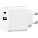 Ladegerät mit 20W Power Delivery und Quick Charge für USB Typ A und Typ C