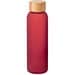 LILLARD GLASS. Trinkflasche aus Mattglas 500ml, Rot