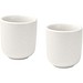 Male 90 ml Keramik Espressotassen – 2er Set, weiss