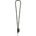 MANSFIELD. SET Lanyard NAUTIC Long (Ø 7 mm) mit 9 mm Schnappkarabiner und Ø 7 mm Sicherheitsverschluss, Schwarz/Gelb