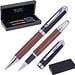Mark Twain Holz Schreibset LORENZO, beige
