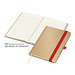 Geiger-Notes Match-Book Creme Bestseller Notizbuch A4 Natura braun, inkl. Druck, rot