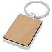 Mauro rechteckiger Schlüsselanhänger aus Buchenholz, holz