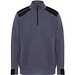 Maverick Pullover für Herren mit halbem Reißverschluss, 280 g/m2, blei/schwarz, 2XL