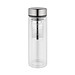 Metmaxx® Glasflasche Gourmet2Go, silber