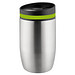 Metmaxx® Thermobecher CremaOfficina, silber/Ring grün