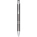 Moneta Druckkugelschreiber aus eloxiertem Aluminium, grau Moneta Druckkugelschreiber aus eloxiertem Aluminium, grau
