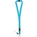 MURRAY. Lanyard aus Polyester (20 mm) mit einem Schlüsselband, Hellblau