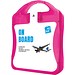MyKit Flugzeug Reiseset, magenta