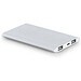 NOBEL. Powerbank 7'200 mAh aus Recyceltes Aluminium (100 % rAL), Satinsilber