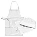 Non Woven Kinderkoch-Set (Schürze + Mütze) , weiß