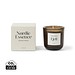 Nordic Essence Duftkerze klein, off white, dunkelbraun
