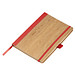 Notizbuch aus Bambus, rot