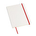 Notizbuch AUTHOR im DIN-A5-Format,rot, weiß