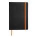 Notizbuch LECTOR im DIN-A5-Format,orange, schwarz
