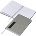 Notizbuch mit Steckfach A5, grau