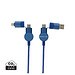 Oakland RCS rKunststoff 1,2m 6-in-1 Fast-Charging 45W Kabel, blau