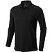 ELEVATE Herren Langarm Poloshirt Oakville, schwarz, L
