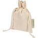 Odisha 140 g/m² OCS Bio Zuziehbeutel – 15 × 10 cm, natur