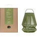 Originalhome Lampion tragbare Laterne aus recyceltem Material, grün