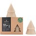 Originalhome Weihnachtsbaum Kerze M, 2er Set, beige