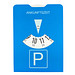 Papp-Parkscheibe Board, blau Papp-Parkscheibe Board, blau