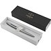 Parker Kugelschreiber Jotter XL Monochrom Premium, blaue Mine, edelstahl grau