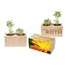 Pflanz-Holz 2er Set mit Samen, Ringelblume, 1-seit. Druck