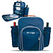 Picknickrucksack aus Polyester für 4 Personen, blau