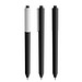Pigra P03 Soft Touch Push Kugelschreiber, Black-White