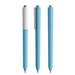 Pigra P03 Soft Touch Push Kugelschreiber, Light Blue-White