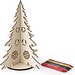 PINERY. Zerlegbarer Weihnachtsbaum aus Holz zum Bemalen, Naturhell