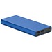 Powerbank aus recyceltem Aluminium 10.000 mAh, blau