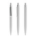 prodir® Druckkugelschreiber QS01 Soft Touch PRS Push, blaue Mine, zementgrau