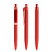 prodir® Druckkugelschreiber QS01 Soft Touch PRT Push, blaue Mine, rot