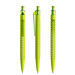prodir® Druckkugelschreiber QS40 Soft Touch PRT Push, blaue Mine, gelbgrün