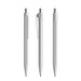 prodir QS50 PMP Push Kugelschreiber, Concrete Grey-Silver satin finish