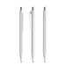 prodir QS50 PMP Push Kugelschreiber, White-Silver satin finish