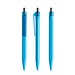 prodir QS50 PMT Push Kugelschreiber, Cyan Blue-Silver chrome finish