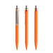 prodir QS50 Soft Touch PRS Push Kugelschreiber, Orange-Silver satin finish