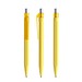 prodir QS50 Soft Touch PRT Push Kugelschreiber, Lemon-Silver satin finish