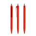 prodir QS50 Soft Touch PRT Push Kugelschreiber, Red-Silver satin finish