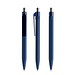 prodir QS50 Soft Touch PRT Push Kugelschreiber, Sodalite Blue-Silver chrome finish