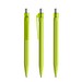 prodir QS50 Soft Touch PRT Push Kugelschreiber, Yellow Green-Silver satin finish