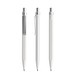 prodir QS50 Stone PQS Push Kugelschreiber, White Dolomite-Silver satin finish